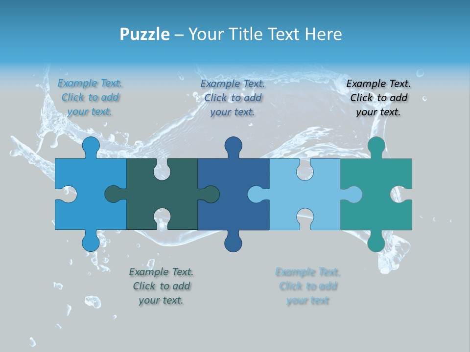Liquid Ripple Image PowerPoint Template