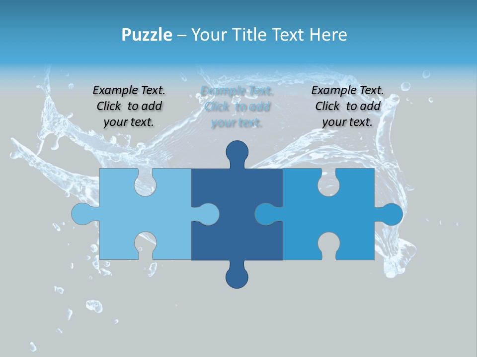 Liquid Ripple Image PowerPoint Template