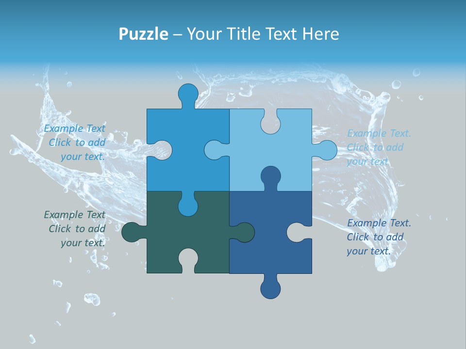 Liquid Ripple Image PowerPoint Template