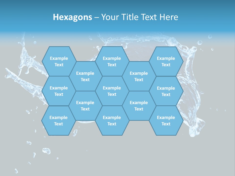 Liquid Ripple Image PowerPoint Template