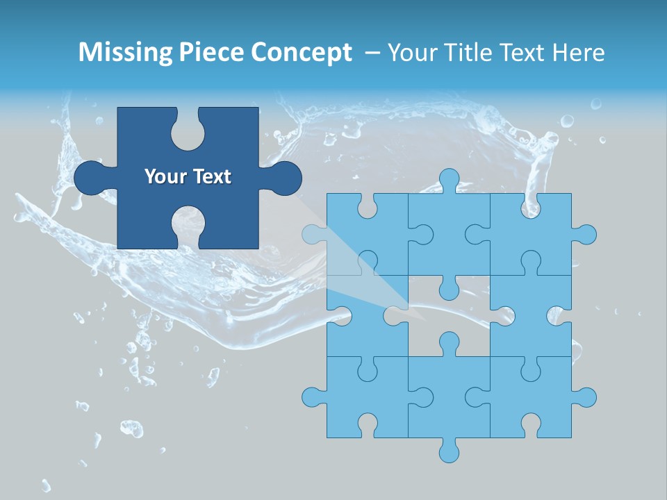 Liquid Ripple Image PowerPoint Template