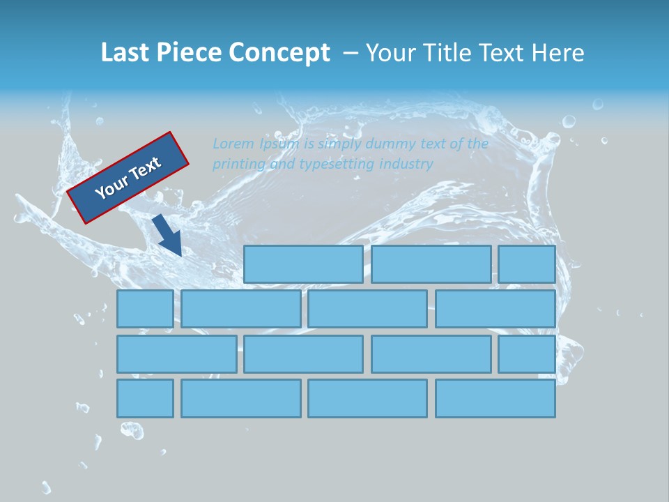 Liquid Ripple Image PowerPoint Template