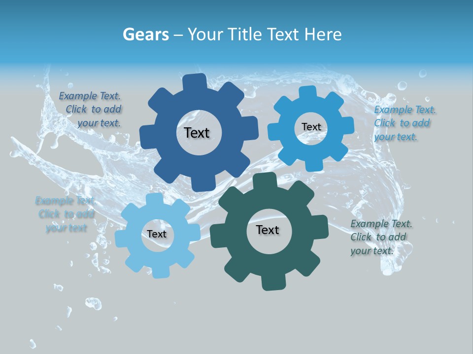 Liquid Ripple Image PowerPoint Template