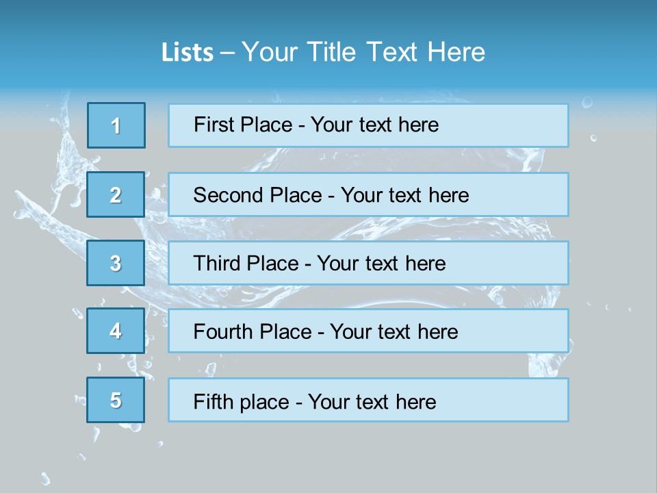 Liquid Ripple Image PowerPoint Template