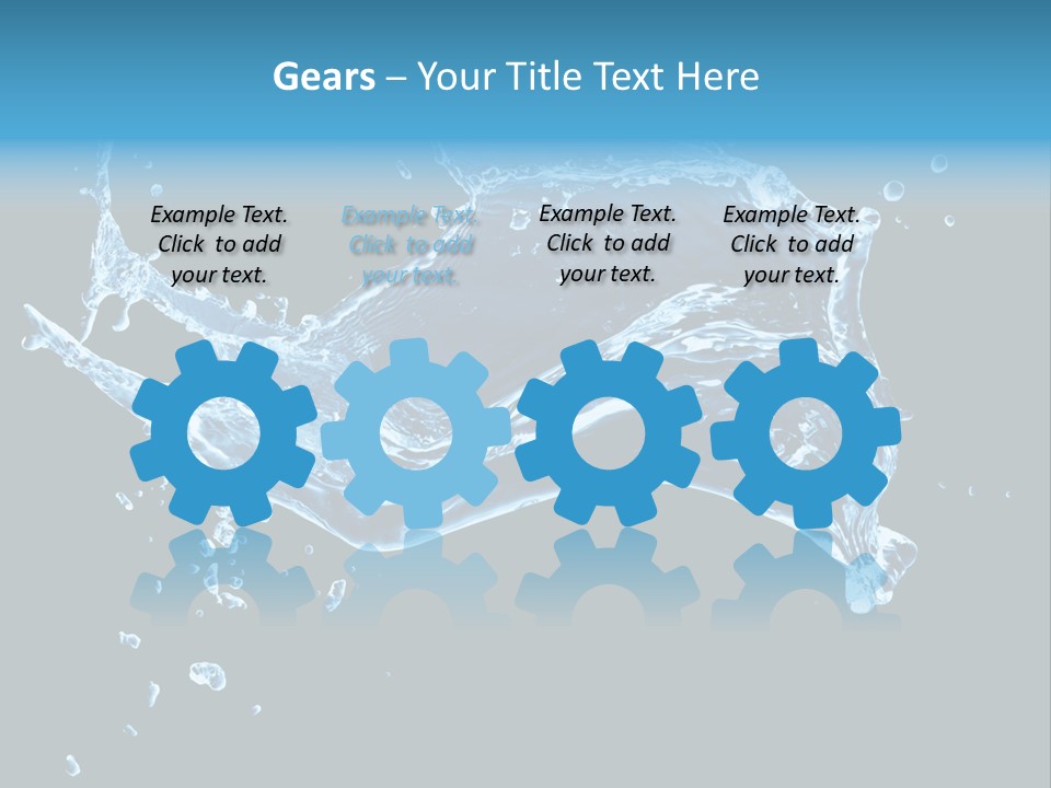 Liquid Ripple Image PowerPoint Template