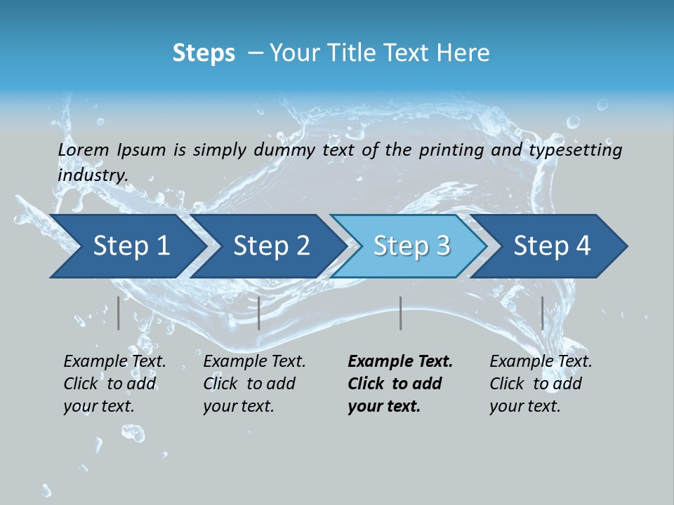 Liquid Ripple Image PowerPoint Template