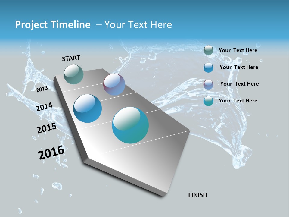 Liquid Ripple Image PowerPoint Template