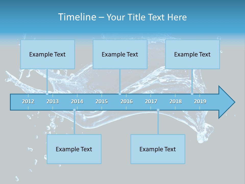Liquid Ripple Image PowerPoint Template