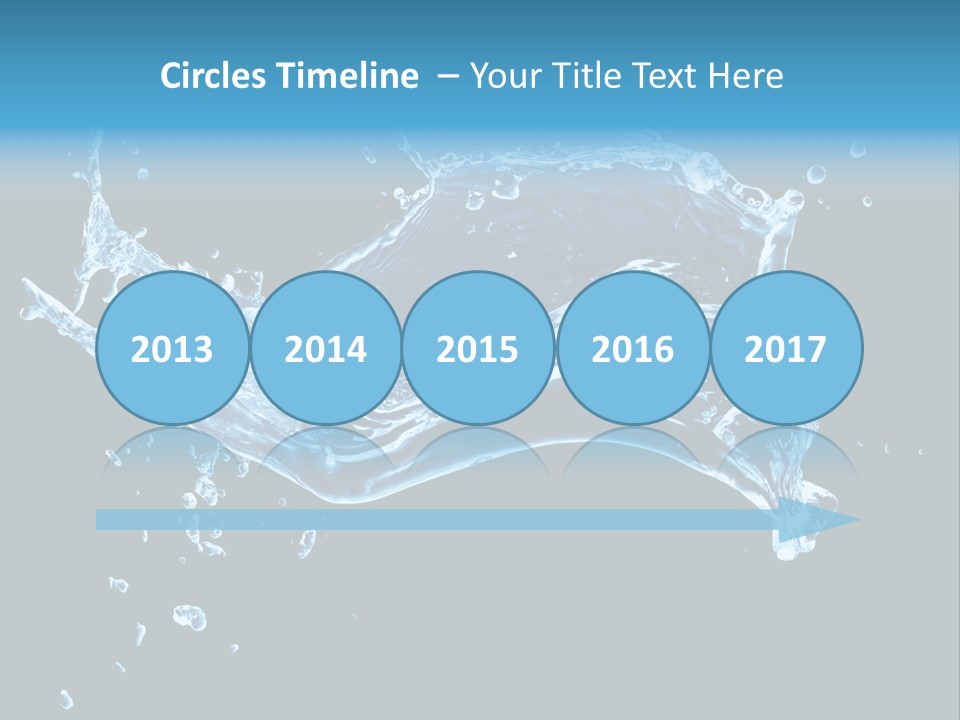 Liquid Ripple Image PowerPoint Template