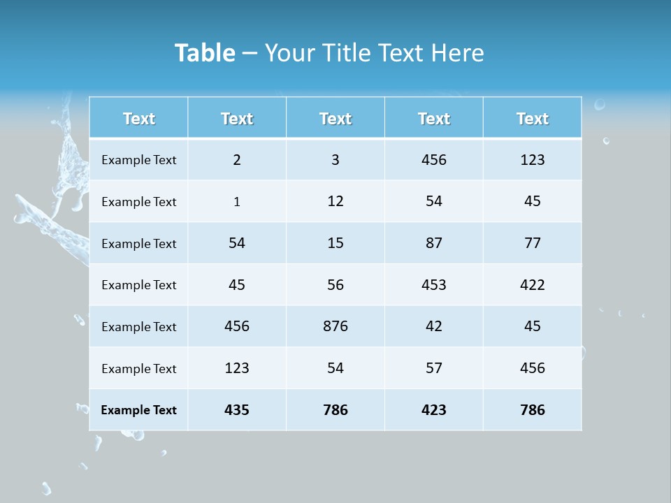 Liquid Ripple Image PowerPoint Template