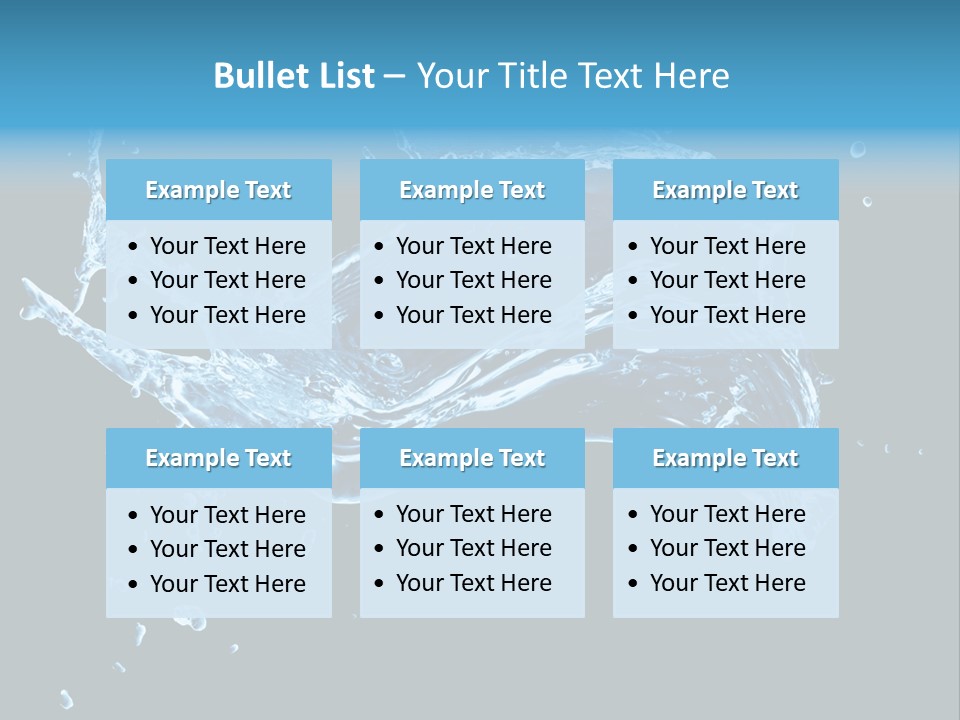 Liquid Ripple Image PowerPoint Template