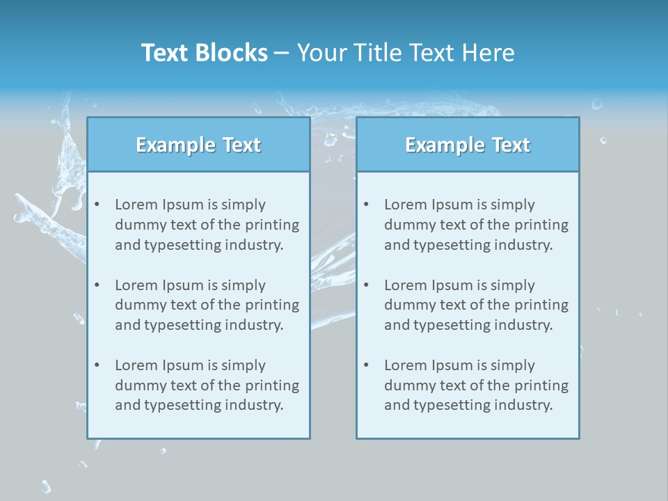 Liquid Ripple Image PowerPoint Template