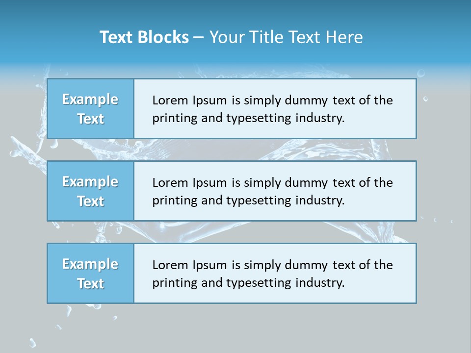 Liquid Ripple Image PowerPoint Template