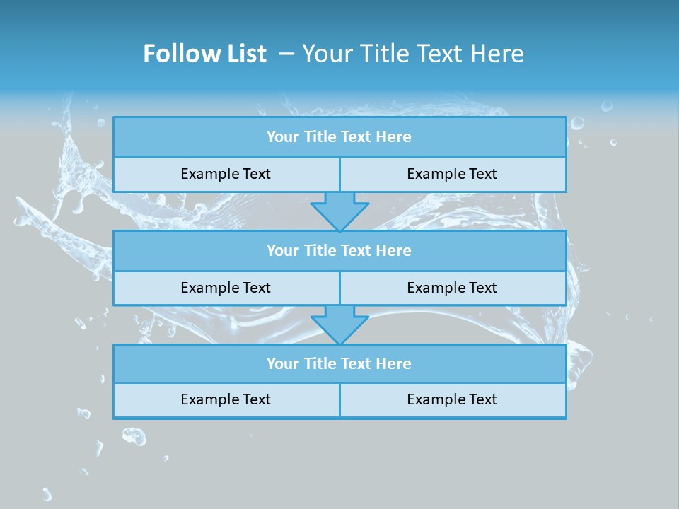 Liquid Ripple Image PowerPoint Template