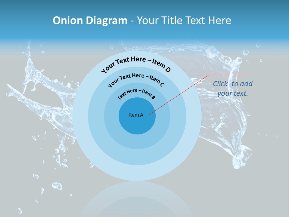 Liquid Ripple Image PowerPoint Template