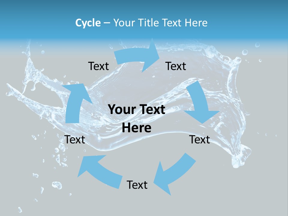Liquid Ripple Image PowerPoint Template