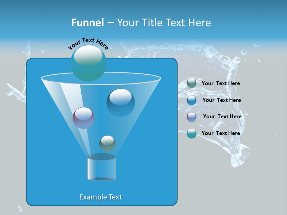 Liquid Ripple Image PowerPoint Template