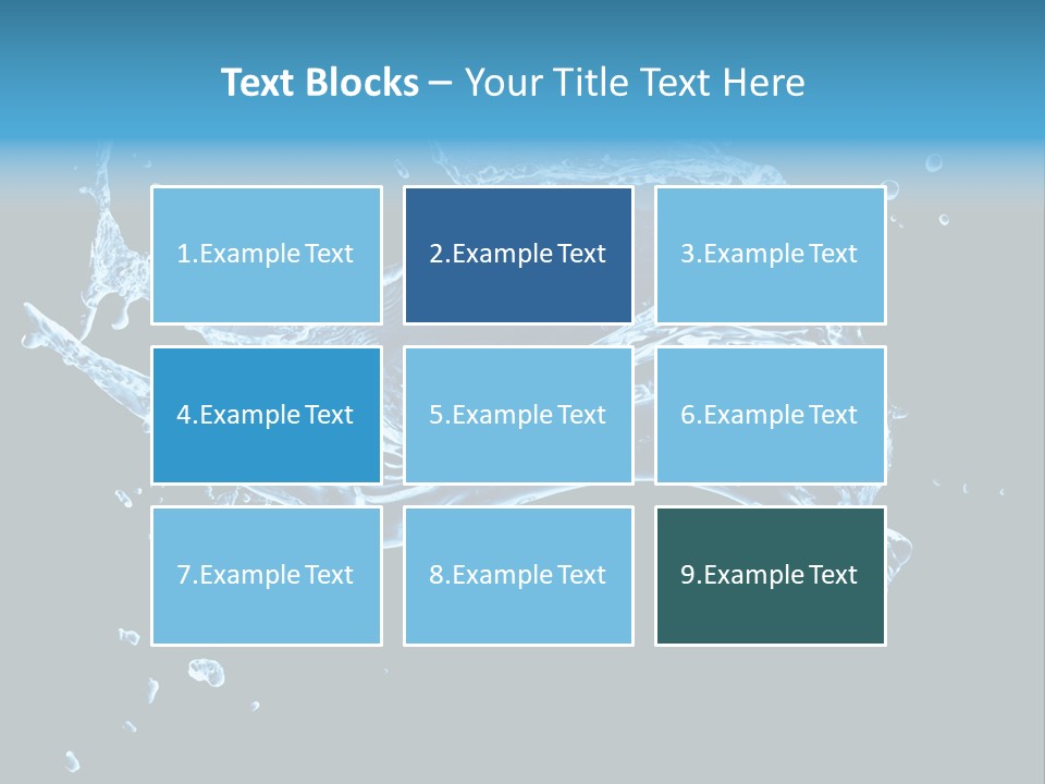 Liquid Ripple Image PowerPoint Template