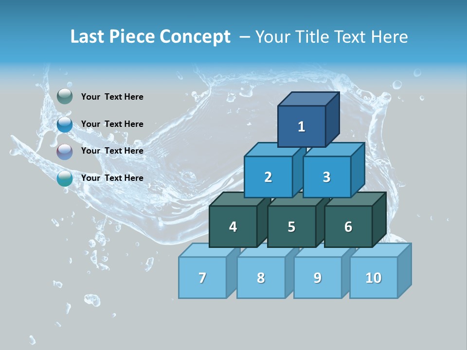 Liquid Ripple Image PowerPoint Template