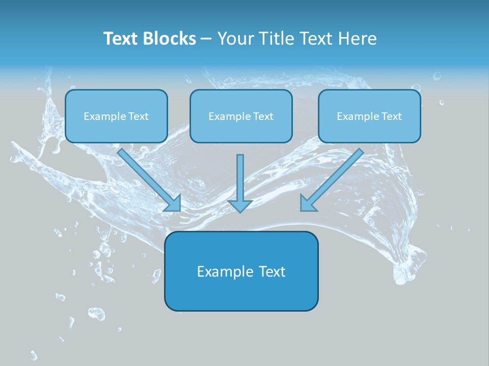 Liquid Ripple Image PowerPoint Template
