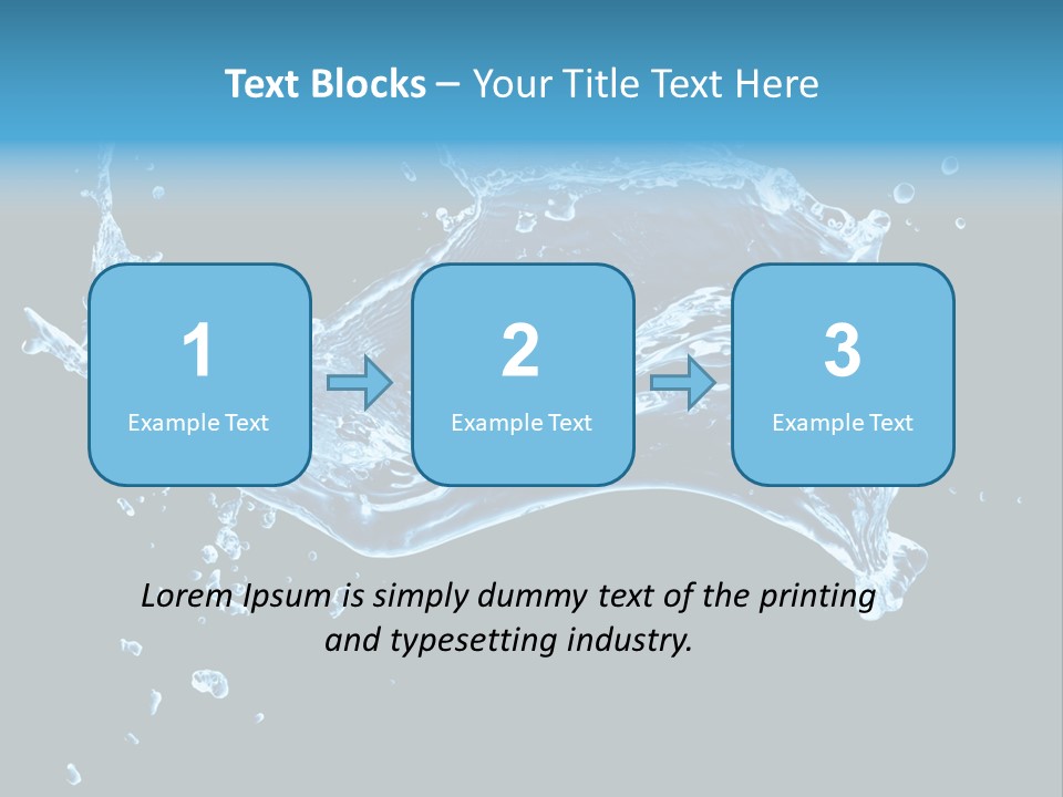 Liquid Ripple Image PowerPoint Template