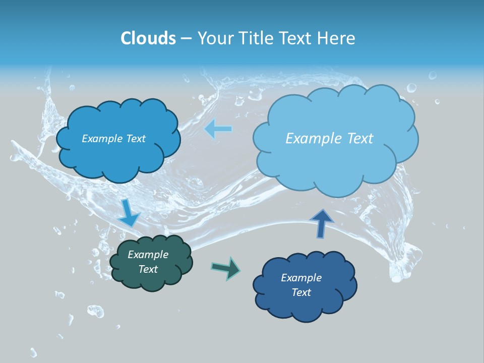 Liquid Ripple Image PowerPoint Template