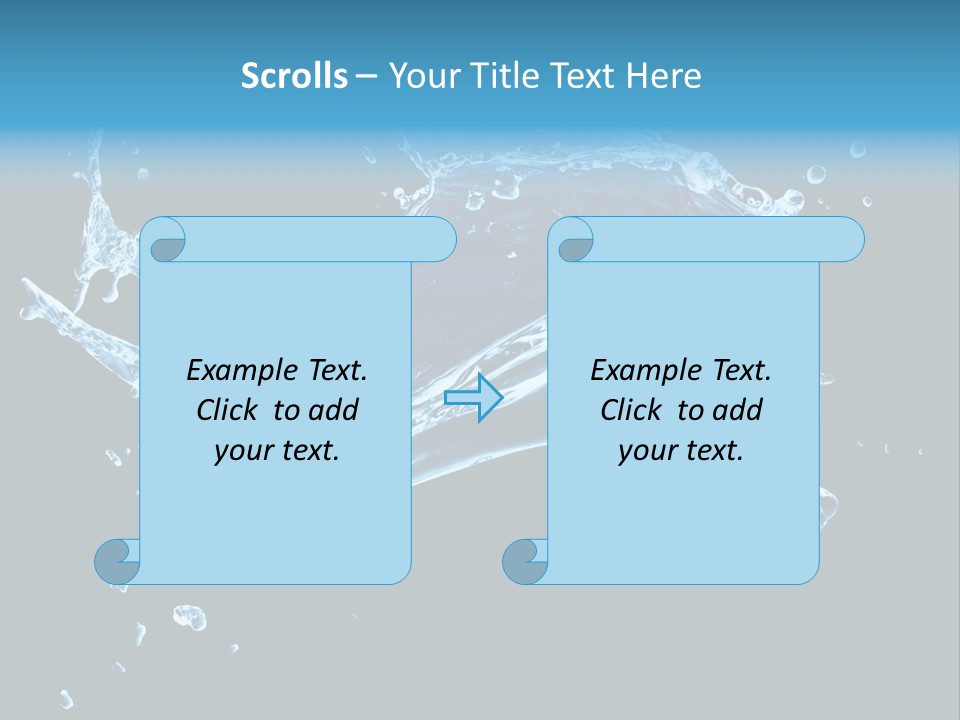 Liquid Ripple Image PowerPoint Template