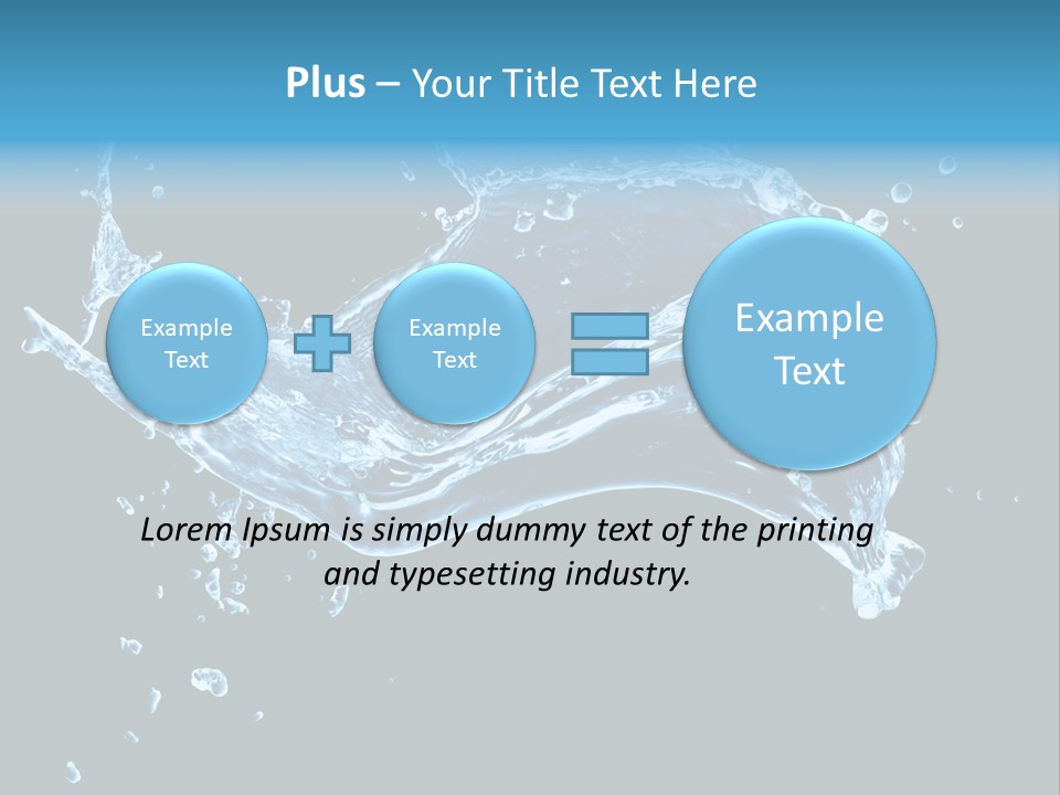 Liquid Ripple Image PowerPoint Template