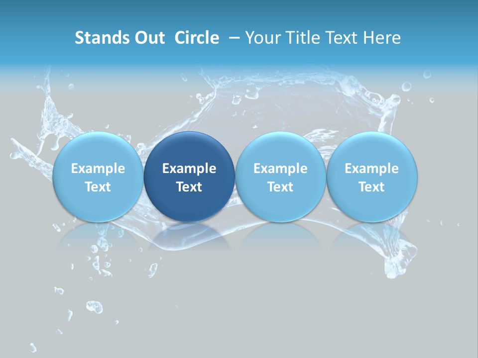 Liquid Ripple Image PowerPoint Template