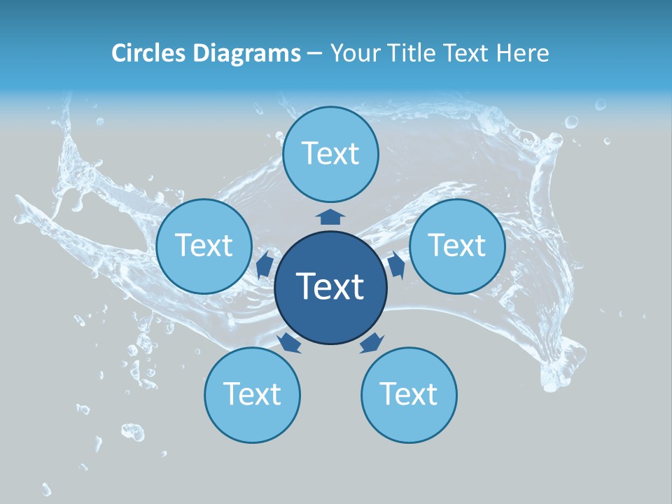 Liquid Ripple Image PowerPoint Template