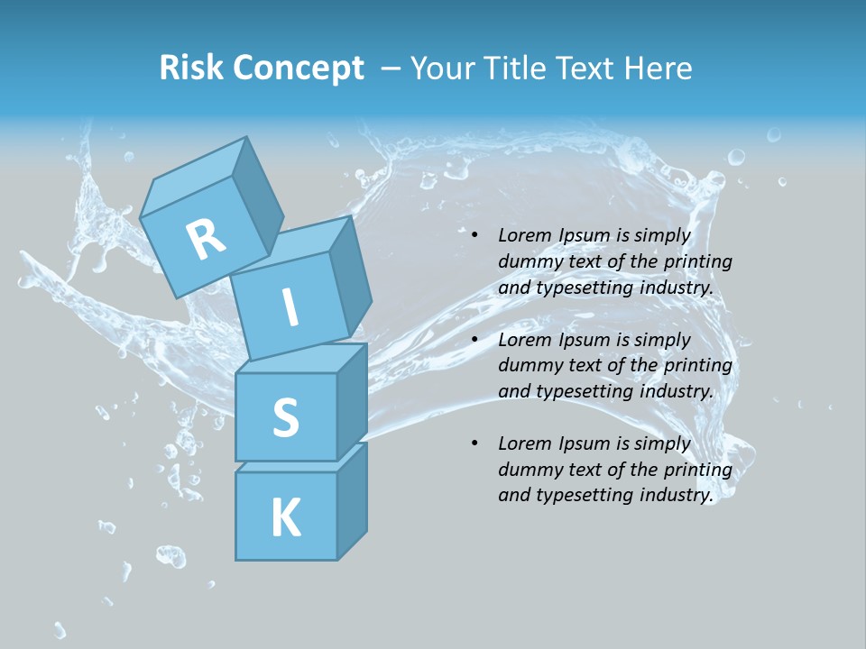 Liquid Ripple Image PowerPoint Template