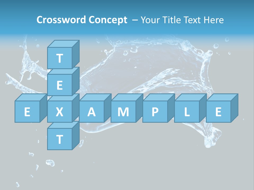 Liquid Ripple Image PowerPoint Template