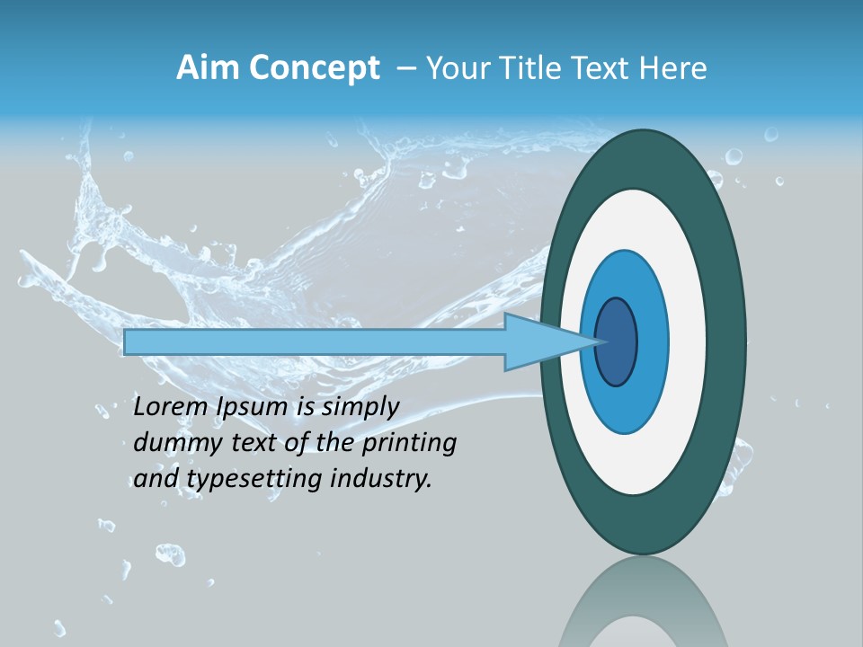 Liquid Ripple Image PowerPoint Template