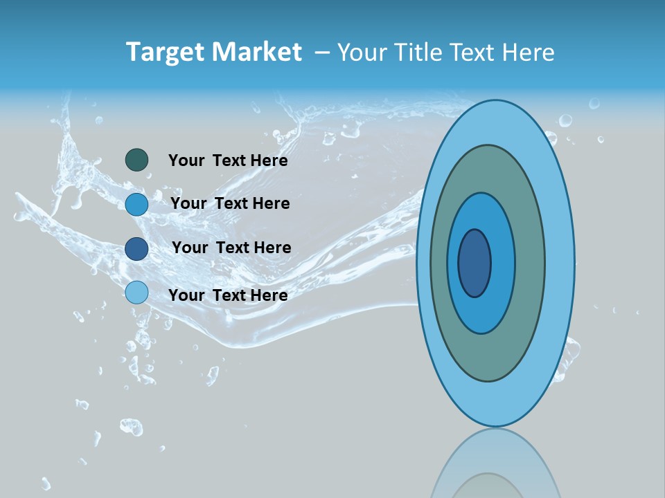 Liquid Ripple Image PowerPoint Template