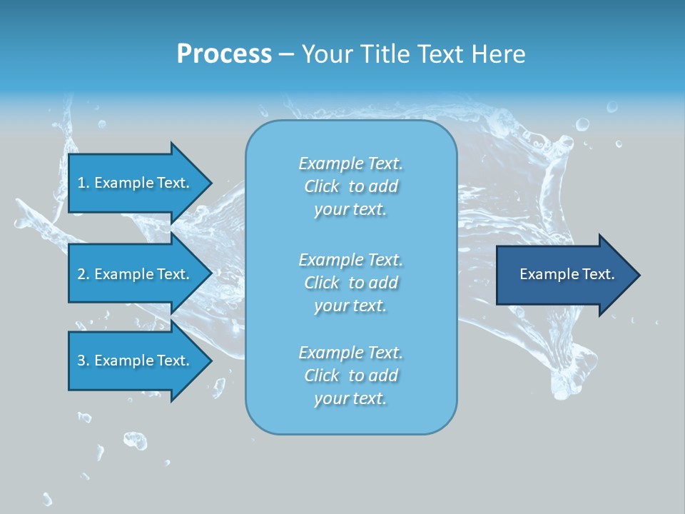 Liquid Ripple Image PowerPoint Template
