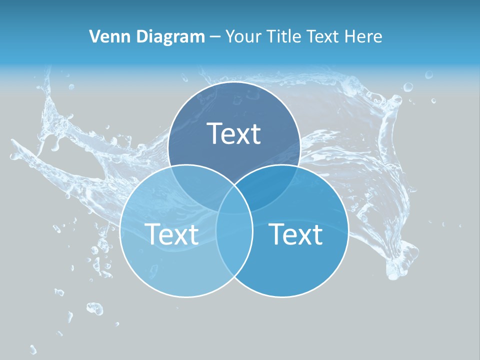 Liquid Ripple Image PowerPoint Template