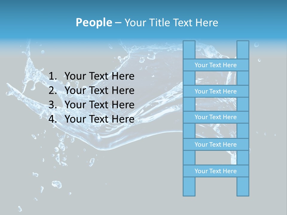 Liquid Ripple Image PowerPoint Template