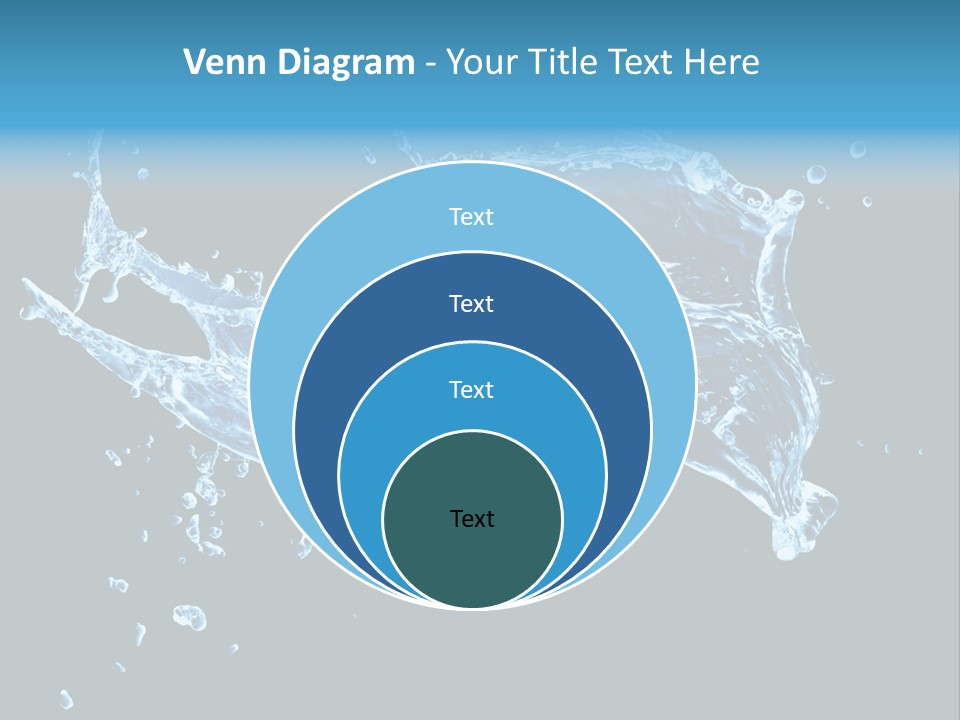Liquid Ripple Image PowerPoint Template