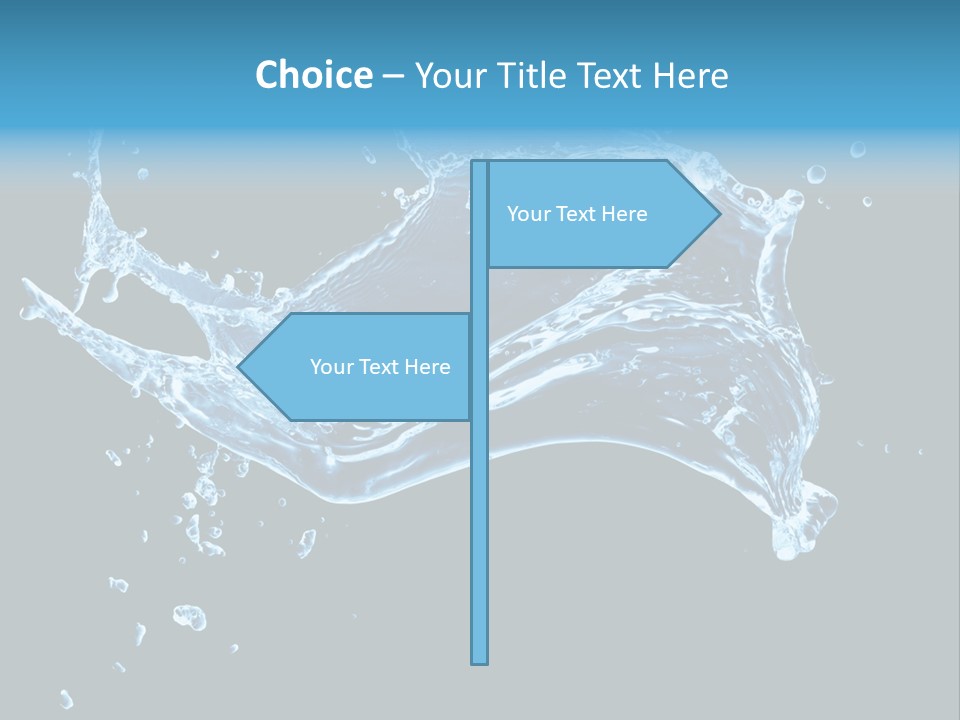 Liquid Ripple Image PowerPoint Template