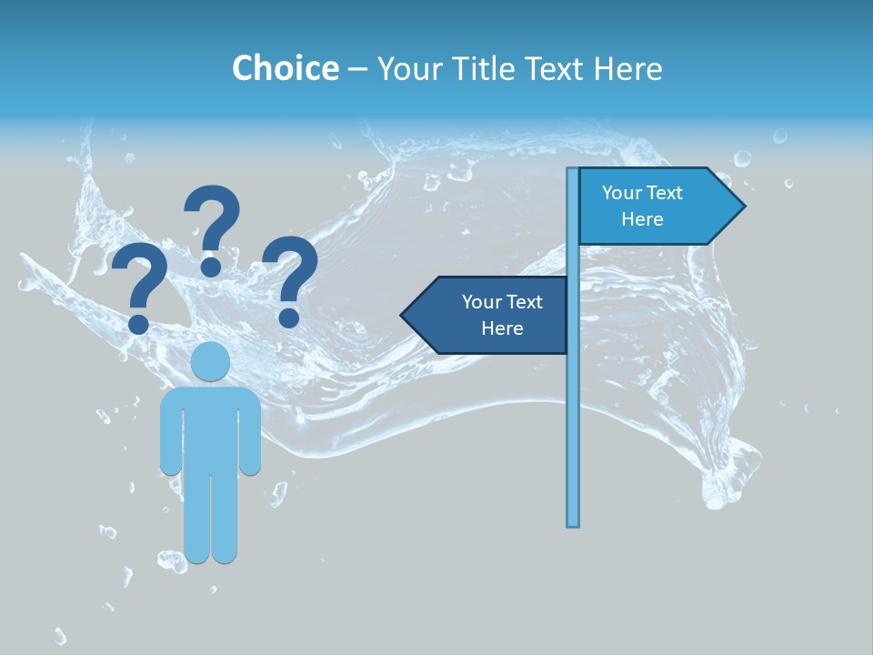Liquid Ripple Image PowerPoint Template