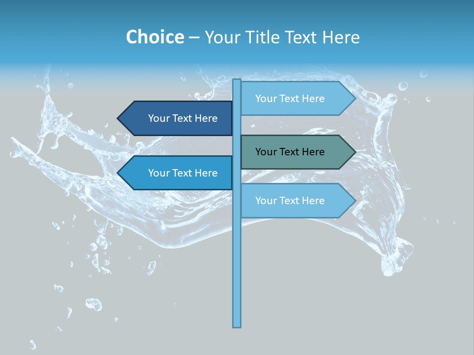 Liquid Ripple Image PowerPoint Template