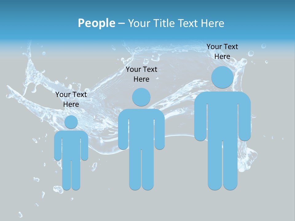 Liquid Ripple Image PowerPoint Template