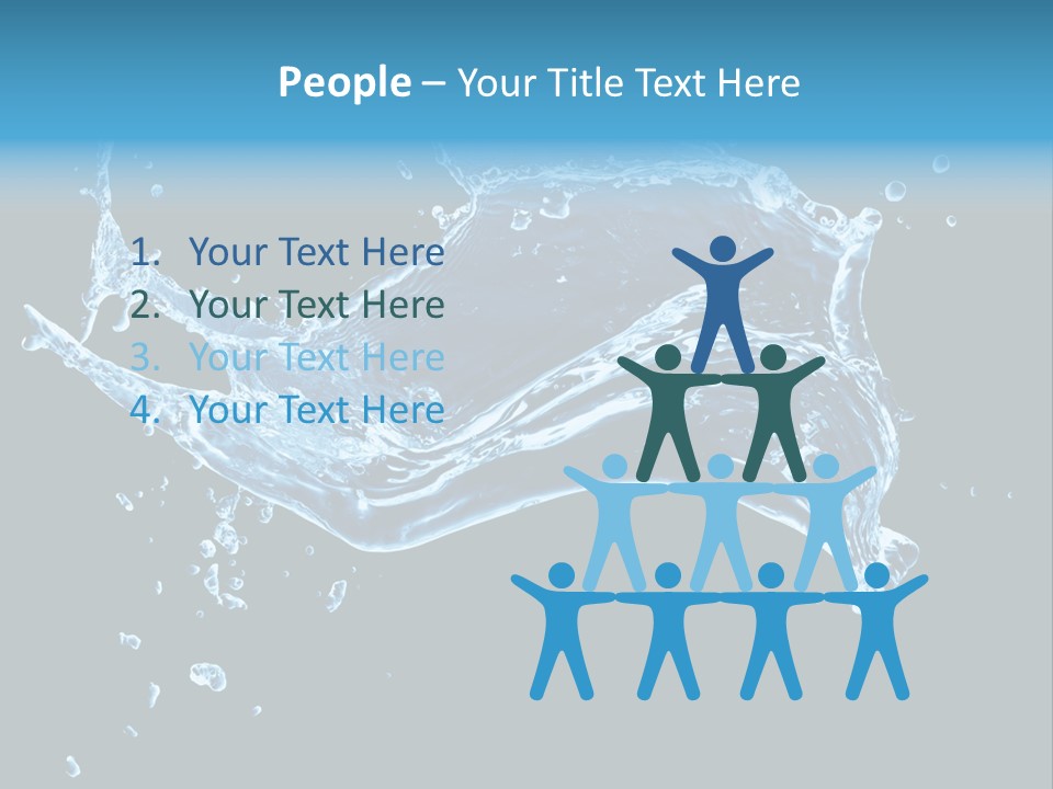 Liquid Ripple Image PowerPoint Template