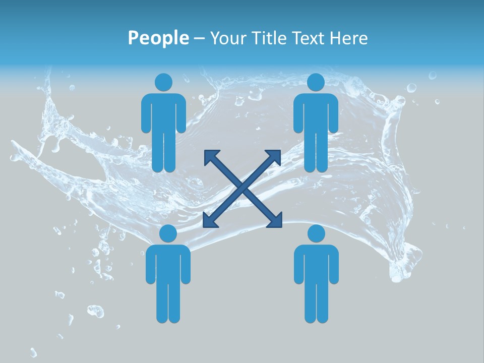 Liquid Ripple Image PowerPoint Template