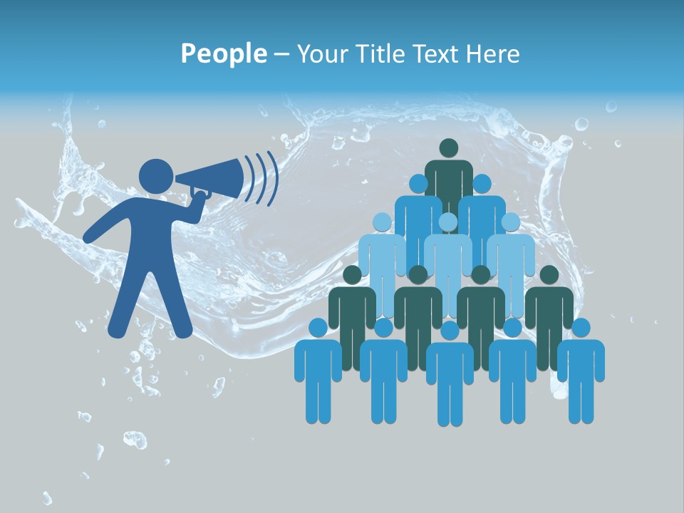 Liquid Ripple Image PowerPoint Template
