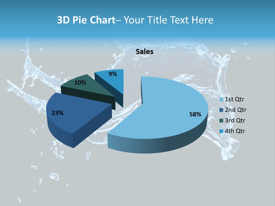 Liquid Ripple Image PowerPoint Template