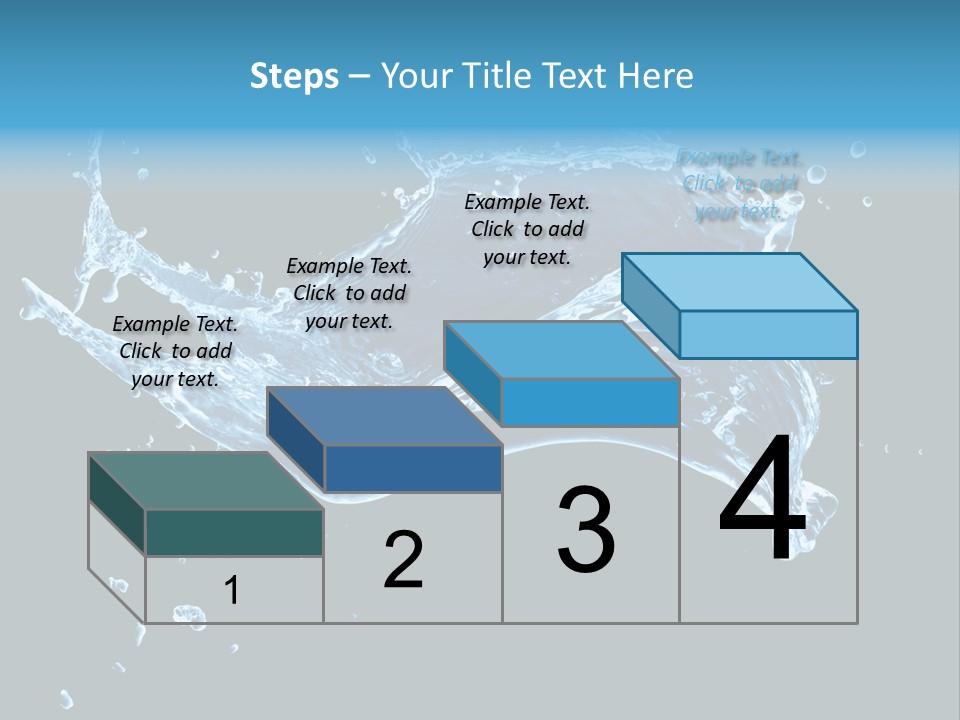 Liquid Ripple Image PowerPoint Template