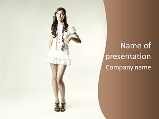 White Portrait Elegance PowerPoint Template