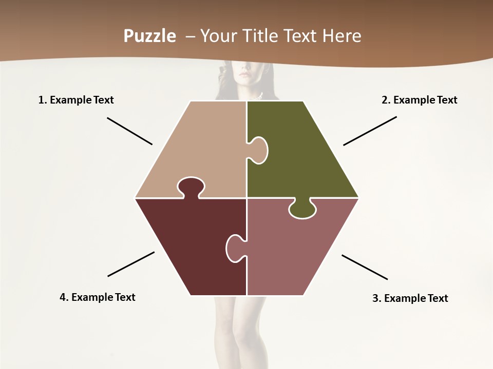 White Portrait Elegance PowerPoint Template