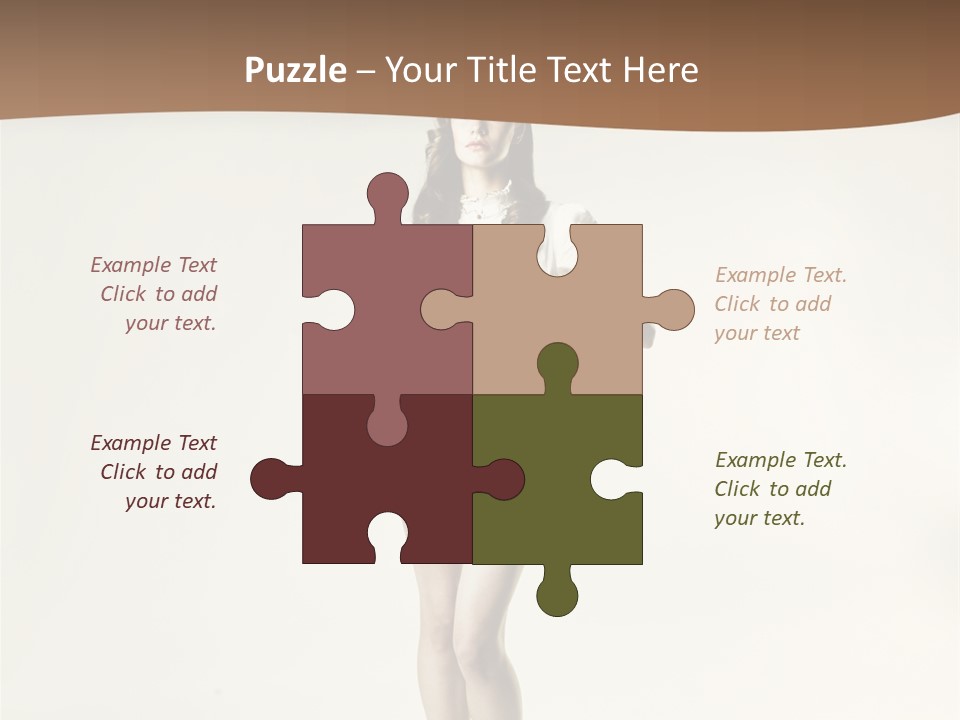 White Portrait Elegance PowerPoint Template